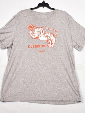 Clemson Tigers The Nike Tee Shirt Grey Size XL